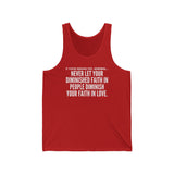 DIMINISHED FAITH UNISEX TANK TOP