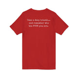 TAKE A DEEP BREATH UNISEX V-NECK T-SHIRT