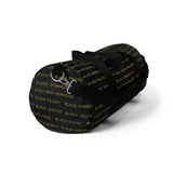 BLACK MAGIC - GOLD LETTERS DUFFEL BAG