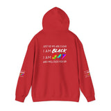 BLACK GAY FUP WHITE UNISEX HOODIE