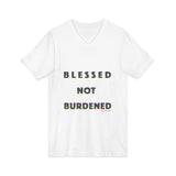 BLACK WOMAN RAINBOW UNISEX V-NECK T-SHIRT