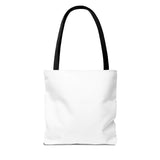 PEACE BE THE JOURNEY BLACK TOTE BAG
