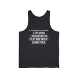 EXPLANATION UNISEX TANK TOP