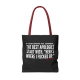 BEST APOLOGIES TOTE BAG