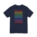 BIIIIIITCH RAINBOW UNISEX SHORT SLEEVE T SHIRTS