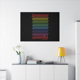 BIIIIIITCH RAINBOW CANVAS ART