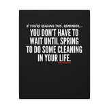 SPRING CLEANING CANVAS ART