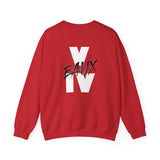 V EAUX IV - WHITE W/ BLACK EAUX UNISEX SWEATSHIRT