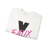V EAUX IV - BLACK W/ PINK EAUX UNISEX SWEAT SHIRT