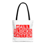 #AllBlocksMatter Tote Bag - Empowering AOP Design for Activism