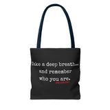 TAKE A DEEP BREATH (CLEAN) TOTE BAG
