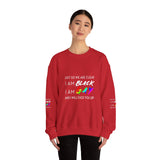 BLACK GAY FUP WHITE UNISEX SWEATSHIRTS