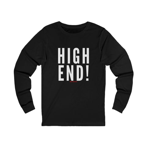 HIGH END WHITE UNISEX LONGSLEEVE T-SHIRTS