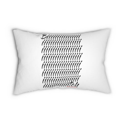 BITCH_black LUMBAR PILLOW