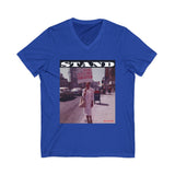 STAND - WHITE UNISEX V-NECK T-SHIRT