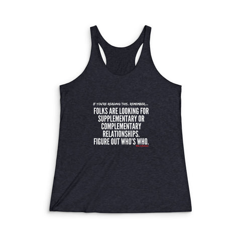 FIGURE OUT RACER BACK TANK TOP