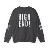 HIGH END WHITE UNISEX SWEATSHIRT
