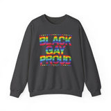 BLACK GAY PROUD UNISEX SWEATSHIRTS