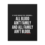 ALL BLOOD CANVAS ART