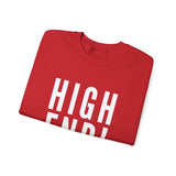 HIGH END WHITE UNISEX SWEATSHIRT