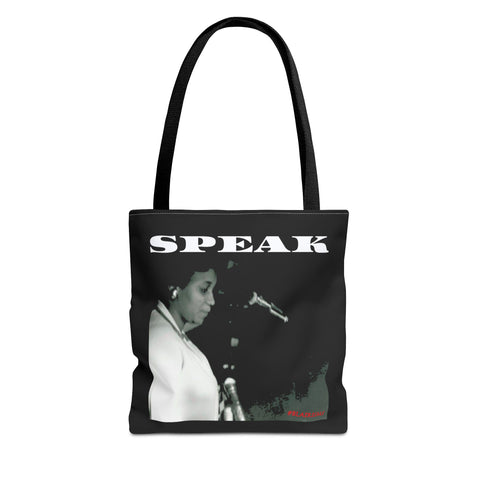 SPEAK - WHITE TOTE BAG