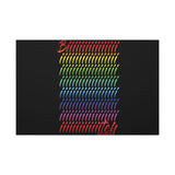 BIIIIIITCH RAINBOW CANVAS ART