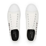 RESIST - WHITE LOW TOP SNEAKERS - WHITE SOLE