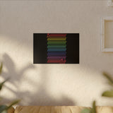 BIIIIIITCH RAINBOW CANVAS ART
