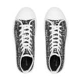 EAUX WHITE HI-TOP SNEAKERS-WHITE SOLE