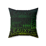 EAUX- MARDI GRAS THROW PILLOW