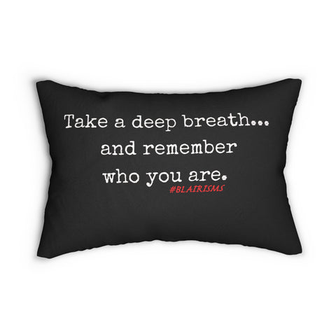 TAKE A DEEP BREATH (CLEAN) LUMBAR PILLOW