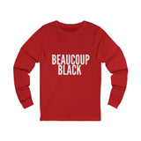 BEAUCOUP BLACK - WHITE UNISEX LONG SLEEVE T-SHIRT
