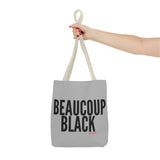 BEAUCOUP BLACK - BLACK UNISEX TOTE BAG