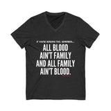 ALL BLOOD UNISEX V-NECK T-SHIRT