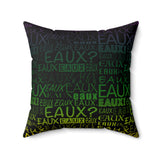 EAUX - MARDI GRAS THROW PILLOW