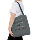 BLACK QUEER RAINBOW TOTE BAG