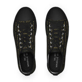 BLACK MAGIC - BLACK GOLD LOW-TOP SNEAKERS WHITE SOLE