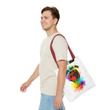 BLACK GAY PROUD FIST TOTE BAG