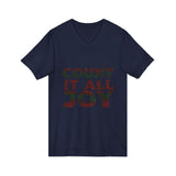 COUNT IT ALL JOY-RBG UNISE V-NECK T-SHIRTS