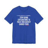 EXPLANATION UNISEX SHORT SLEEVE T-SHIRT