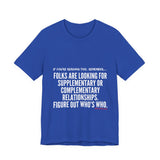 FIGURE OUT UNISEX   SHORT SLEEVE T-SHIRT