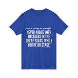 HECKLERS UNISEX V-NECK T-SHIRT