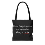 TAKE A DEEP BREATH (CLEAN) TOTE BAG