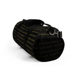 BLACK MAGIC - GOLD LETTERS DUFFEL BAG
