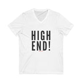 HIGH END BLACK UNISEX V-NECK T-SHIRTS