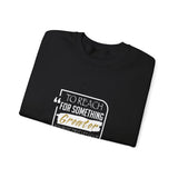 REACH FOR SOMETHING WHITE GOLD UNISEX SWEATSHIRTS
