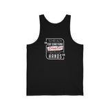 REACH FOR SOMETHING - WHITE RED UNISEX TANKTOP