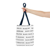 BLACK MAGIC - BLACK LETTERS TOTE BAG