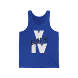 V EAUX IV - WHITE W/ BLACK EAUX UNISEX TANK TOP