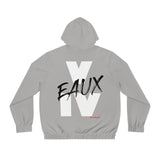V EAUX IV - WHITE W/ BLACK EAUX AOP ZIP HOODIE